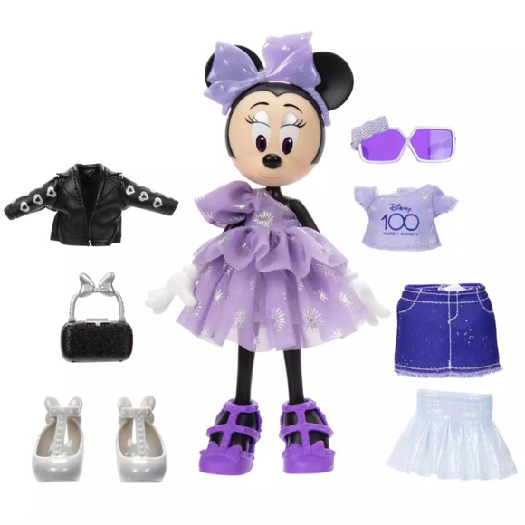 Minnie Mouse Disney 100 Doll and Accessories Set